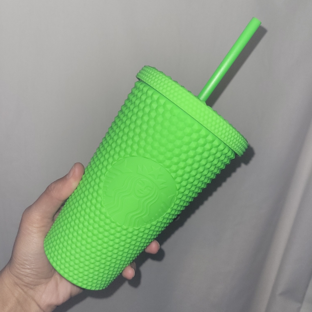 Starbucks Neon Green Grande Cold Tumbler  16oz